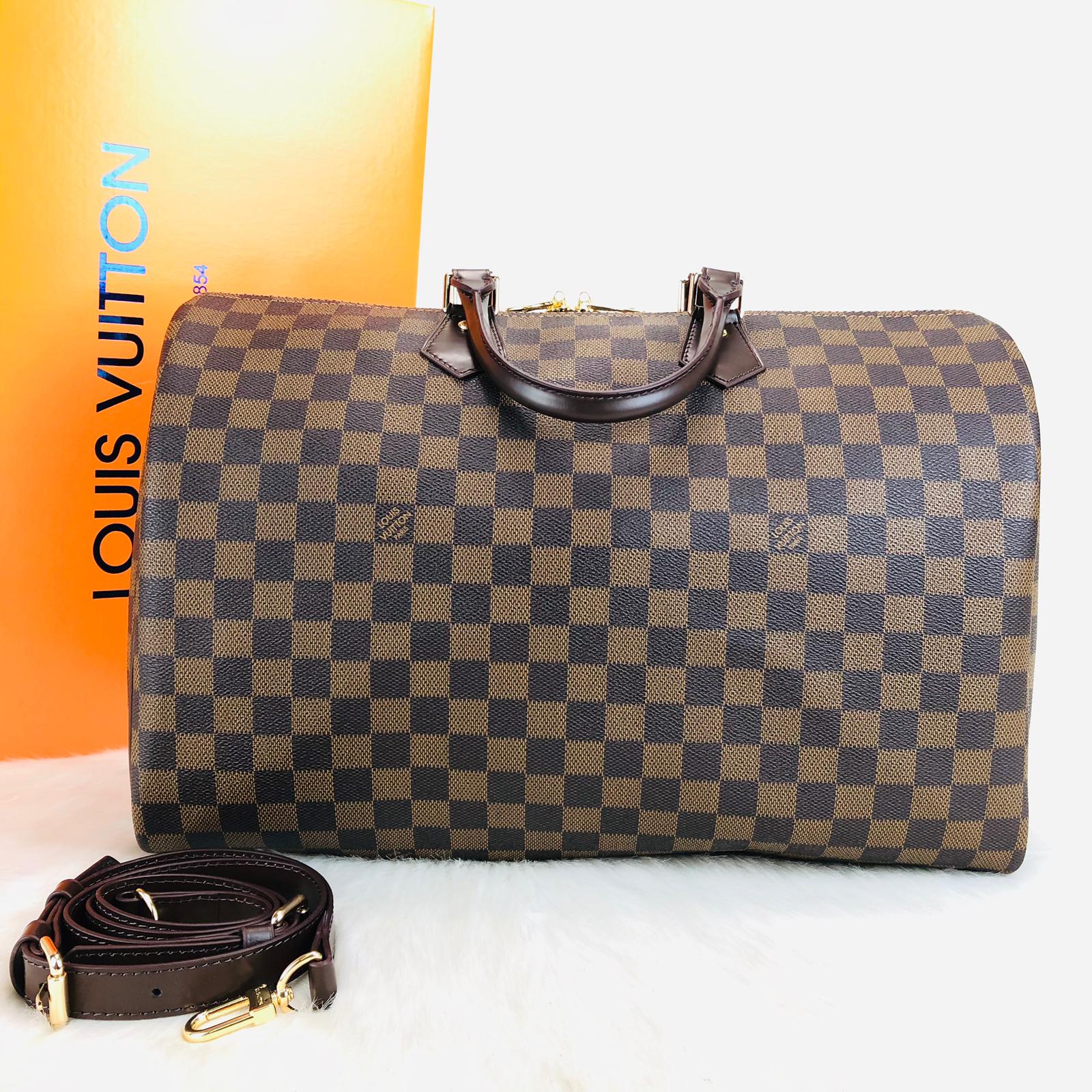 Louis Vuitton Bandouliere Speedy 40 cm Hakiki Vejital Deri -1